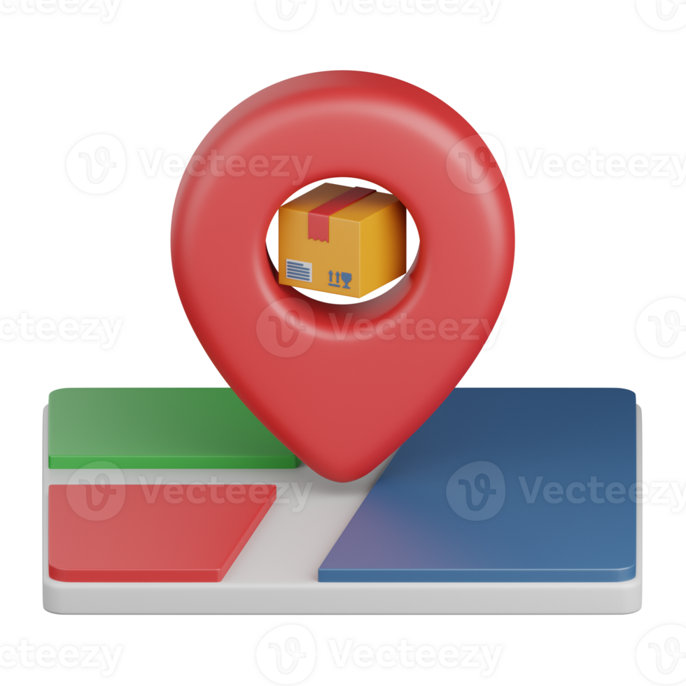 3d rendering location isolated useful for ecommerce, business, retail, store, online, delivery and marketplace design element png