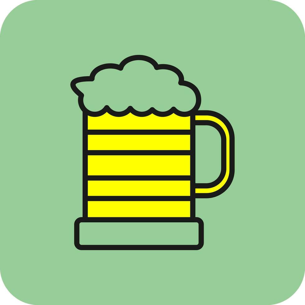 Beer glass Vector Icon Design