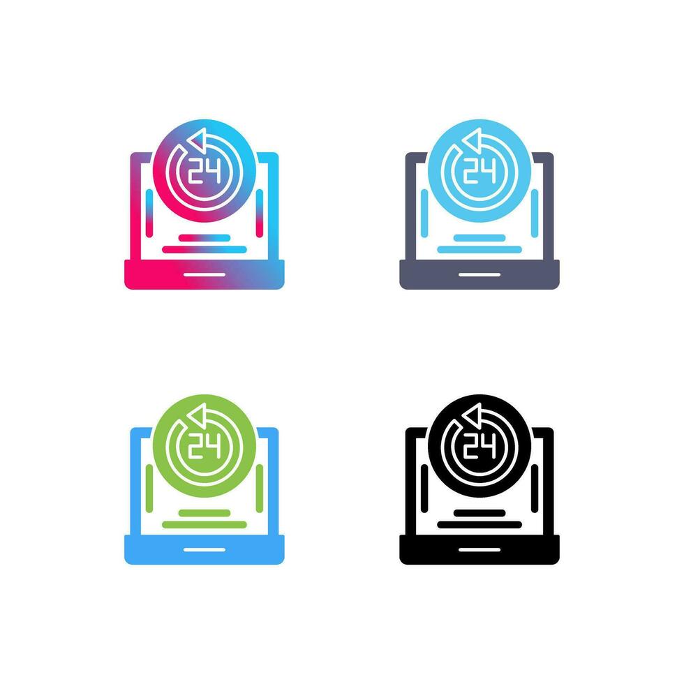 24h Support Vector Icon