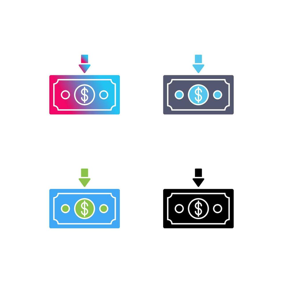 Money Down Vector Icon