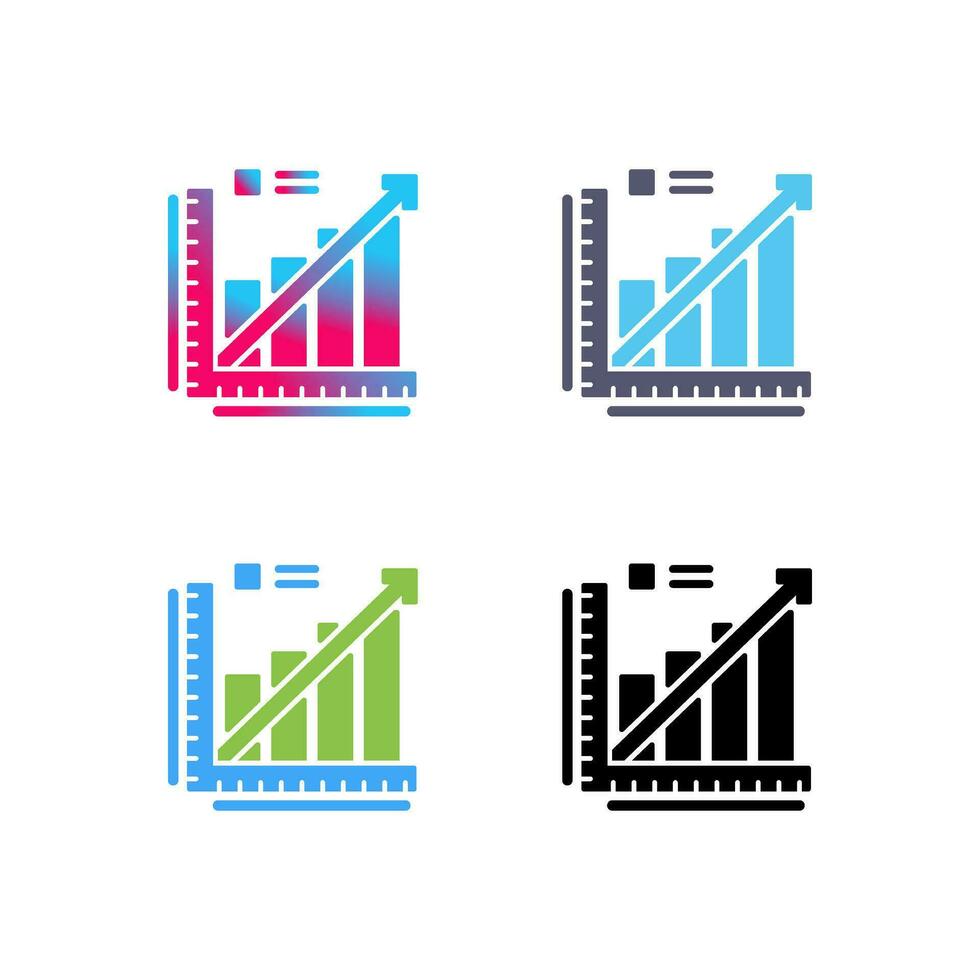 Line Graph Vector Icon
