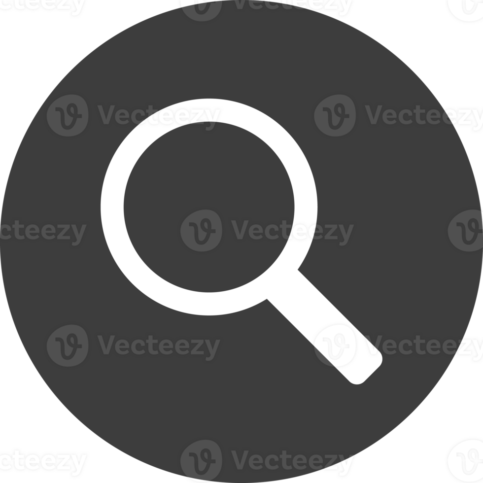 Search icon in black circle. png
