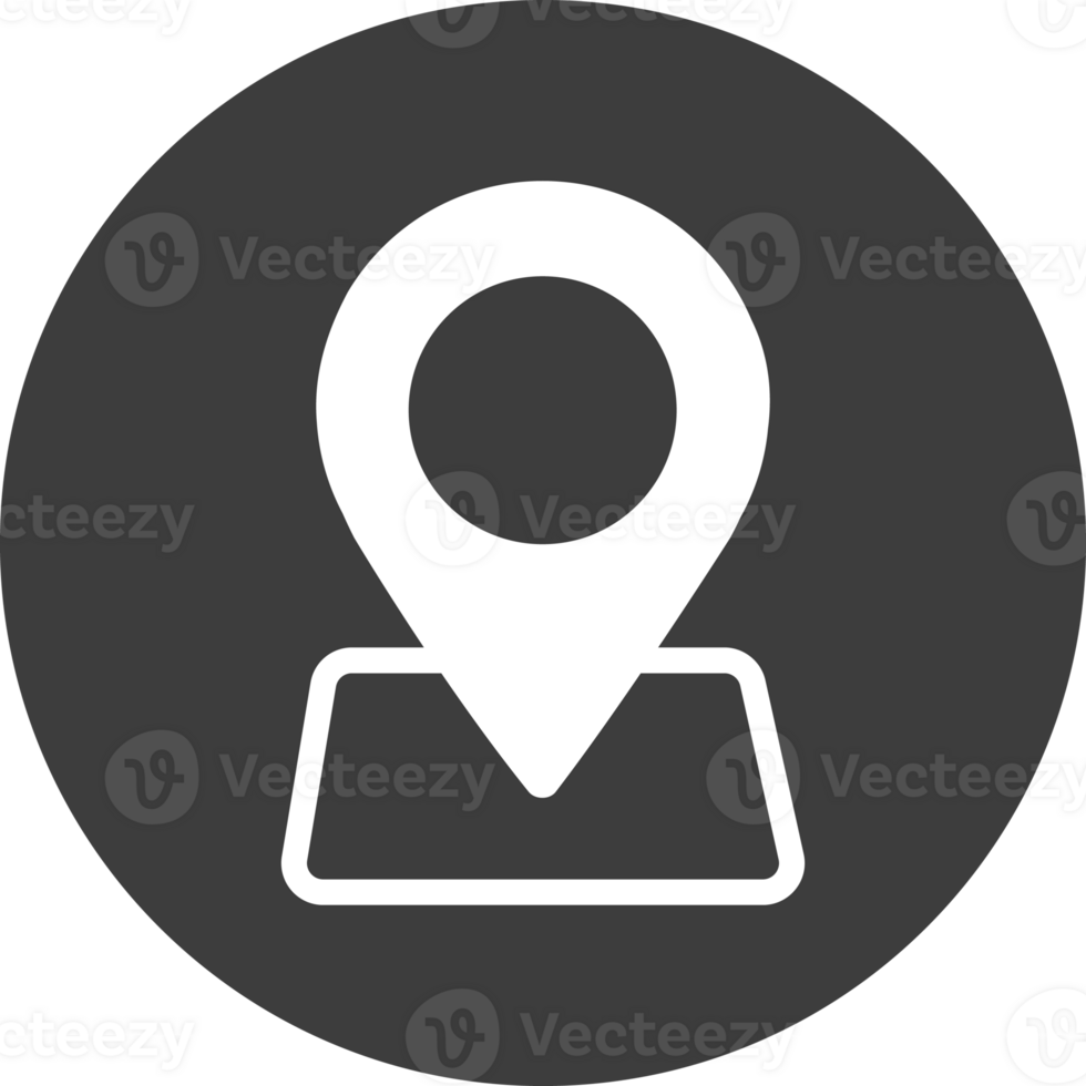 Check in icon in black circle. png