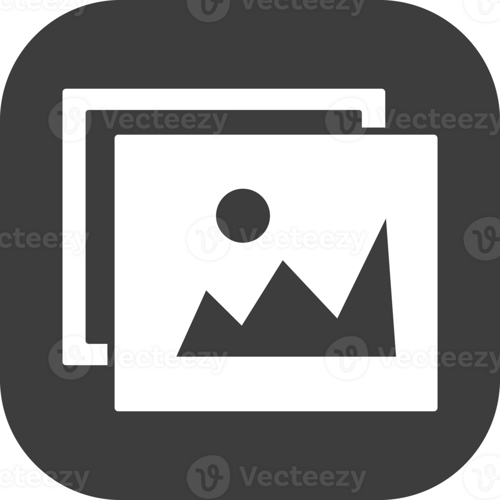 Image icon in black square. png
