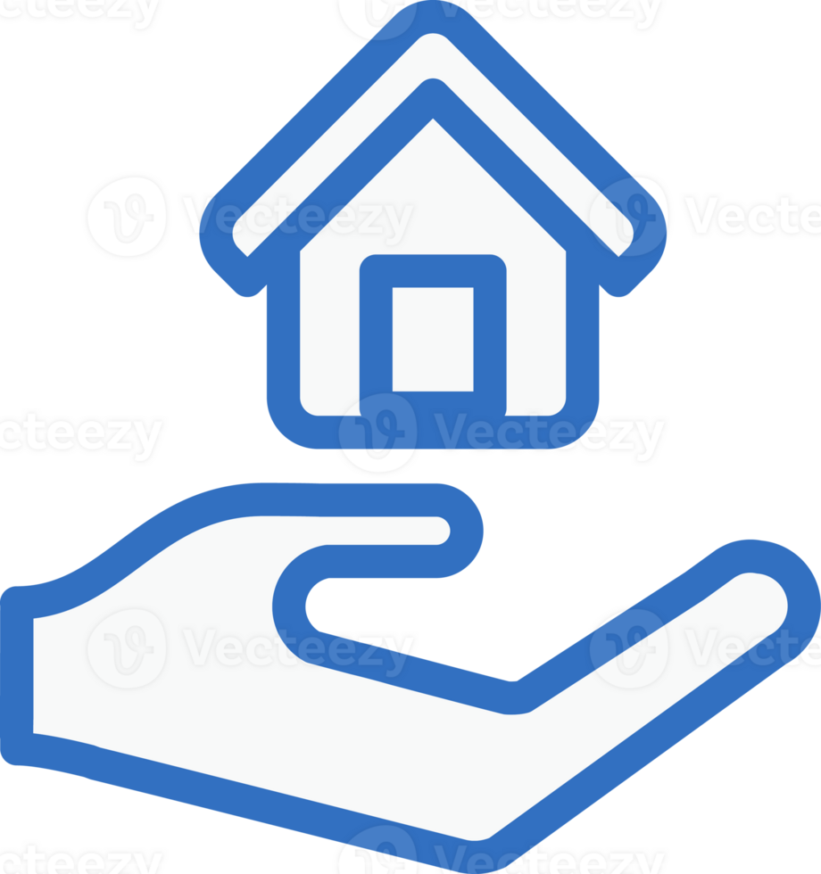 Home loan icon line design, monoline icons. png