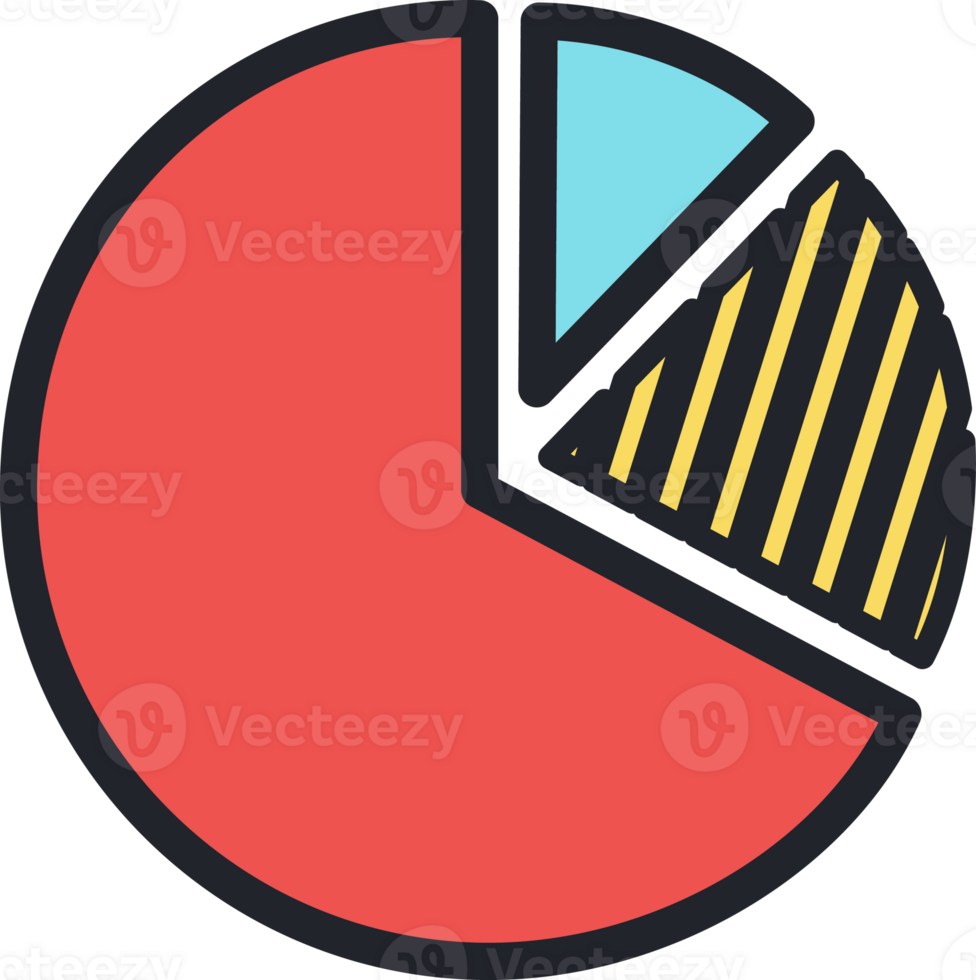 Diagram circle flat icon. png