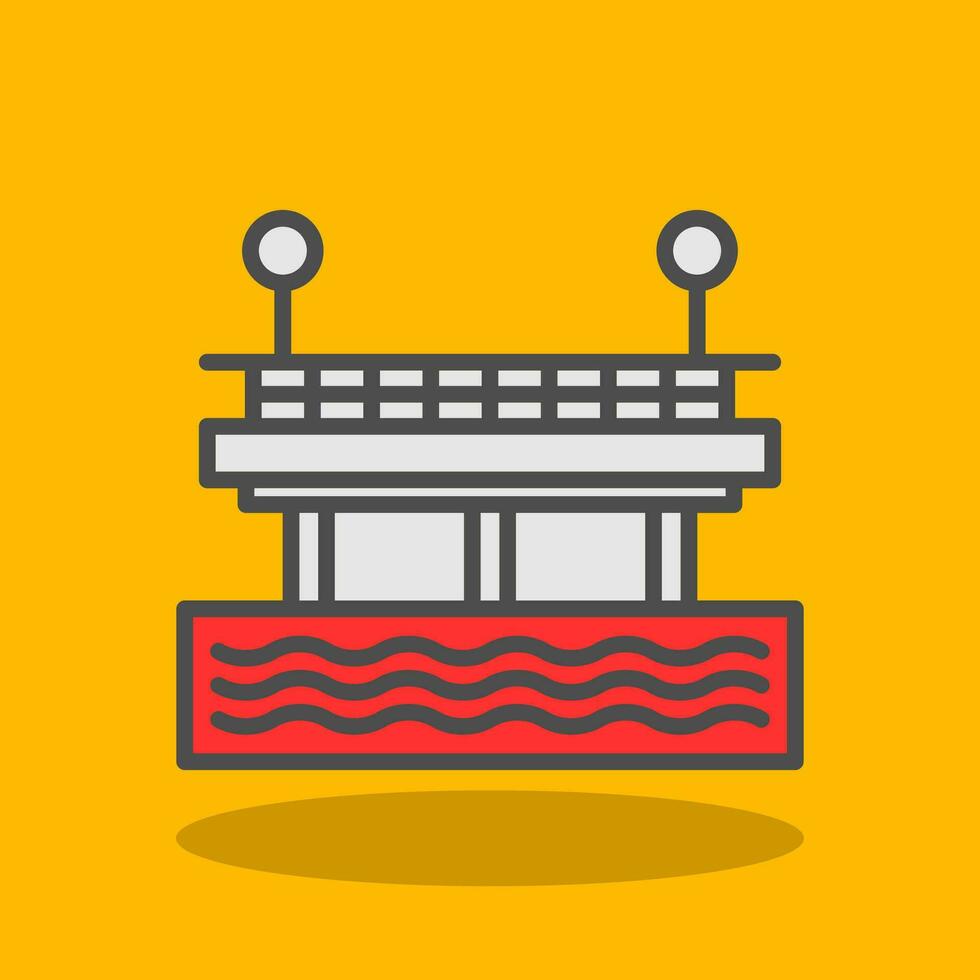 Pier Vector Icon Design