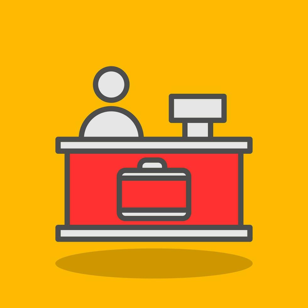 Check-in Vector Icon Design