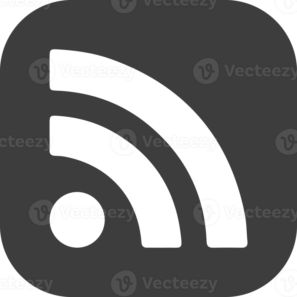 Wifi icon in black square. png