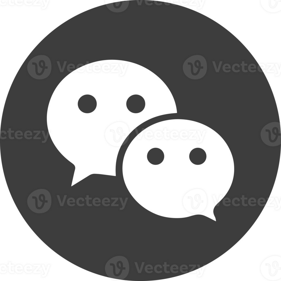 Chat icon in black circle. png