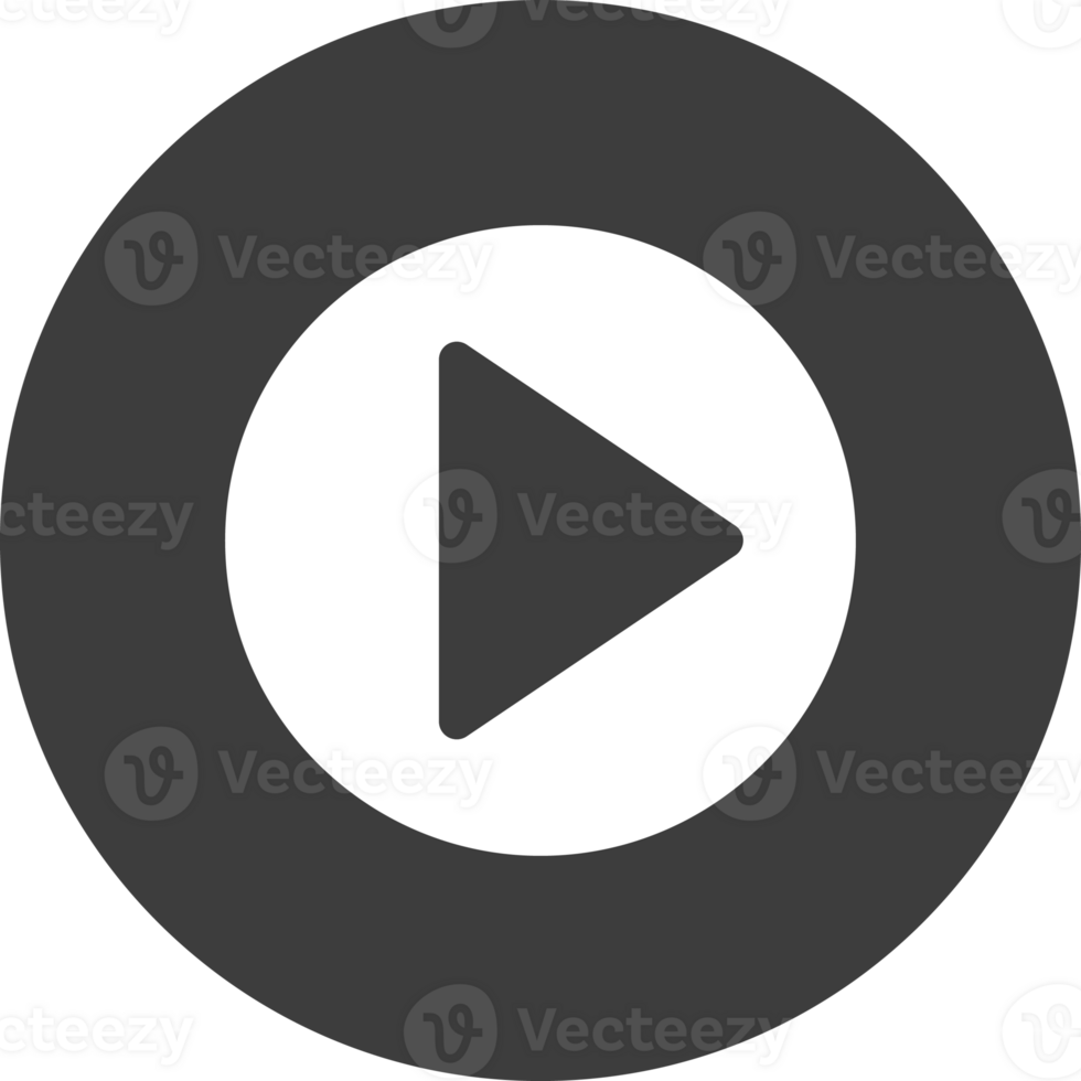 Play icon in black circle. png