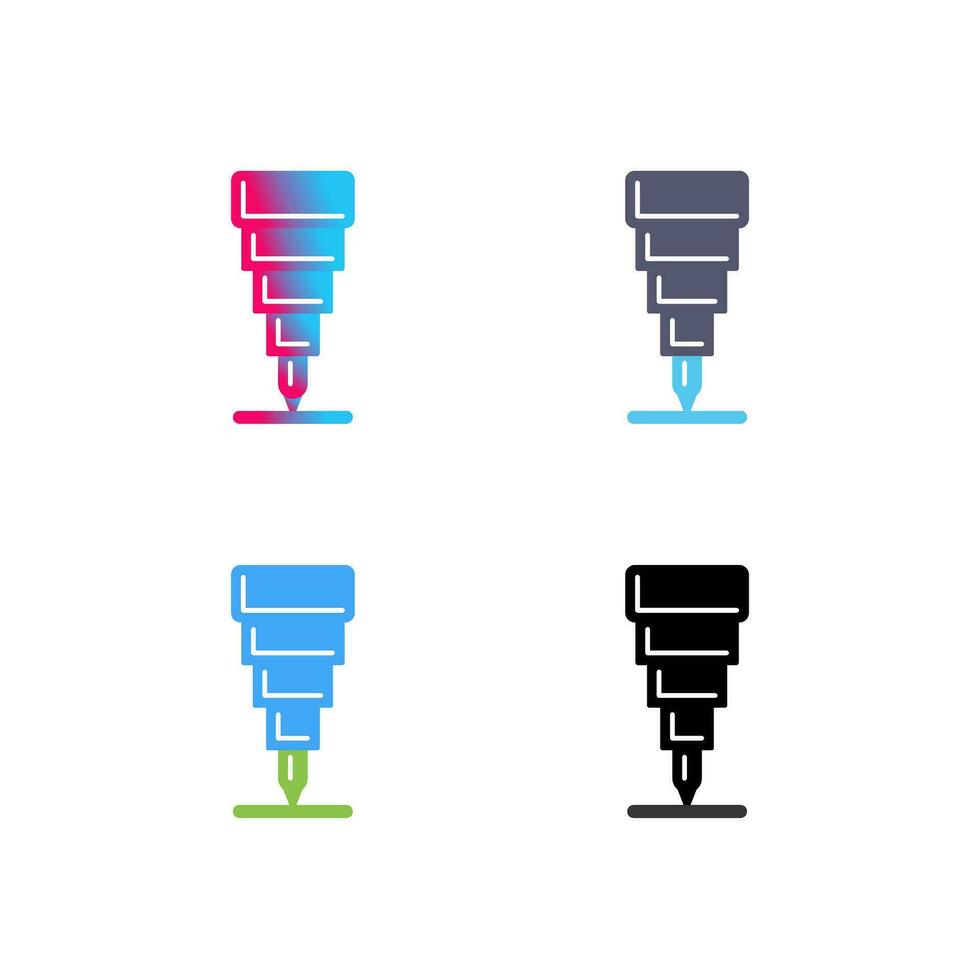 Fine Tip Pen Vector Icon