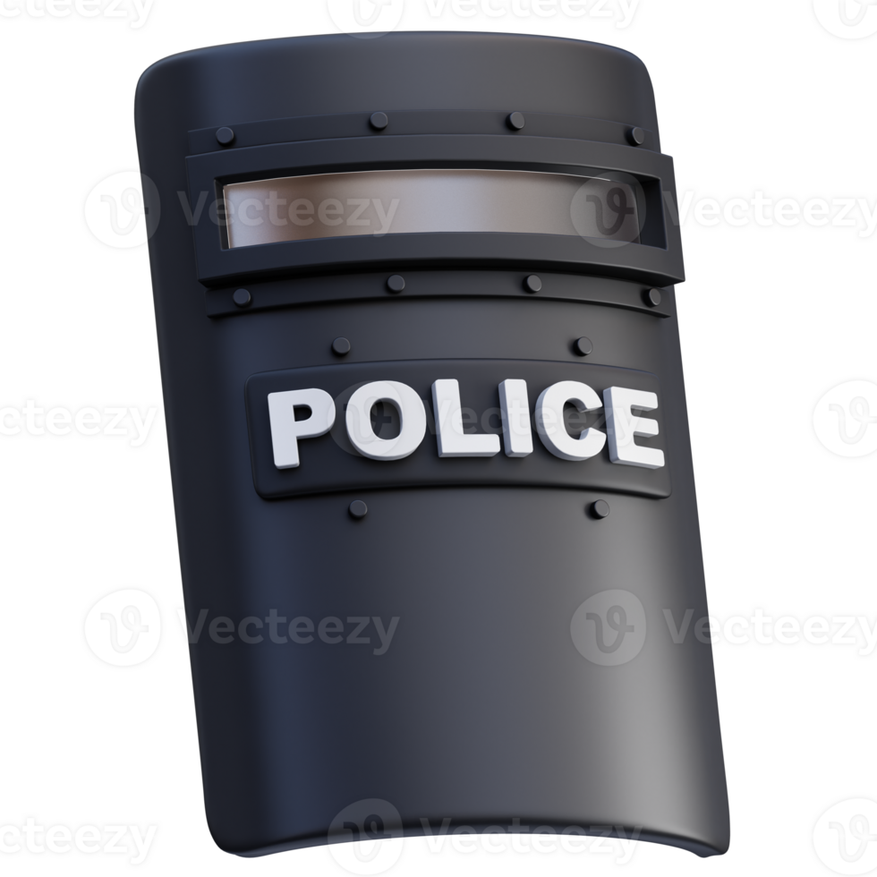 Police Shield 3D Illustration png