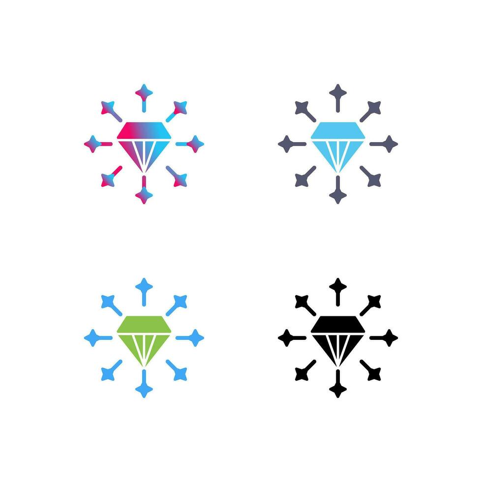 icono de vector de diamante