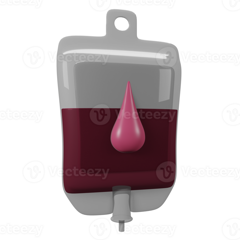 3D Blood bag png