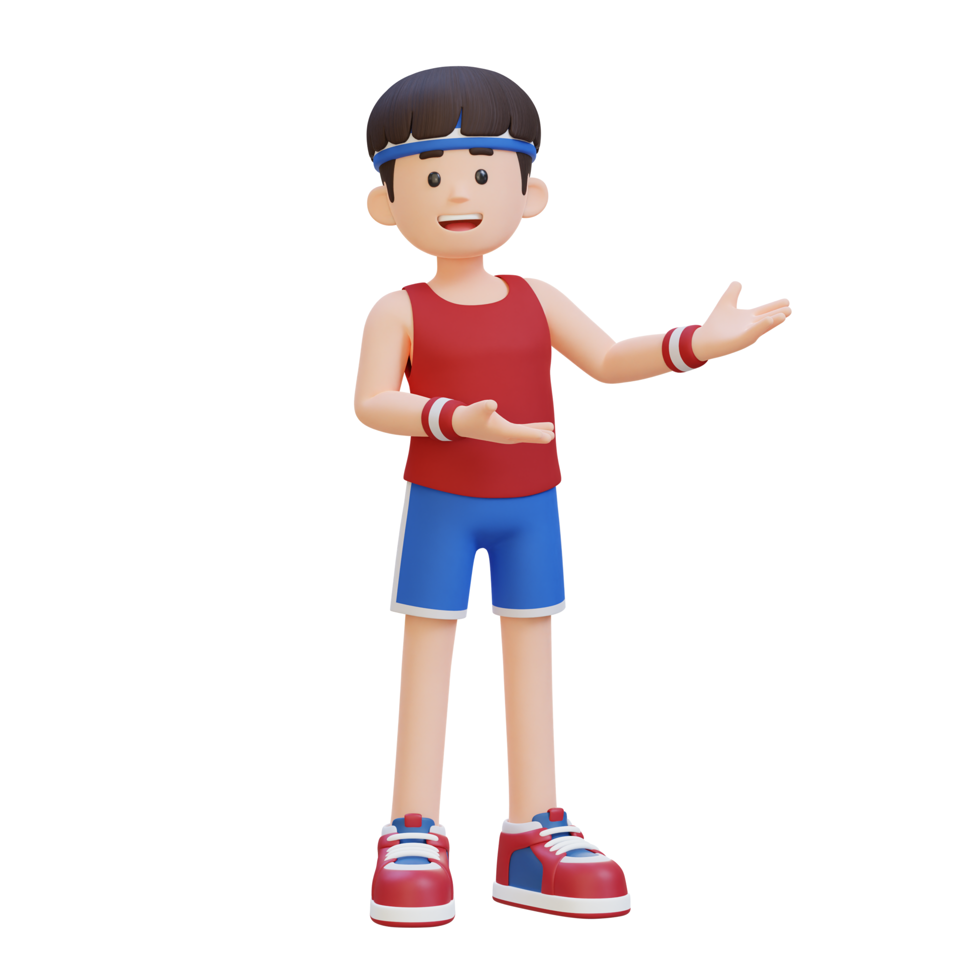 3D Sportsman Character Embracing Confidence With A Dynamic Hand 3d-sportsman-character-embracing-confidence-with-a-dynamic-hand