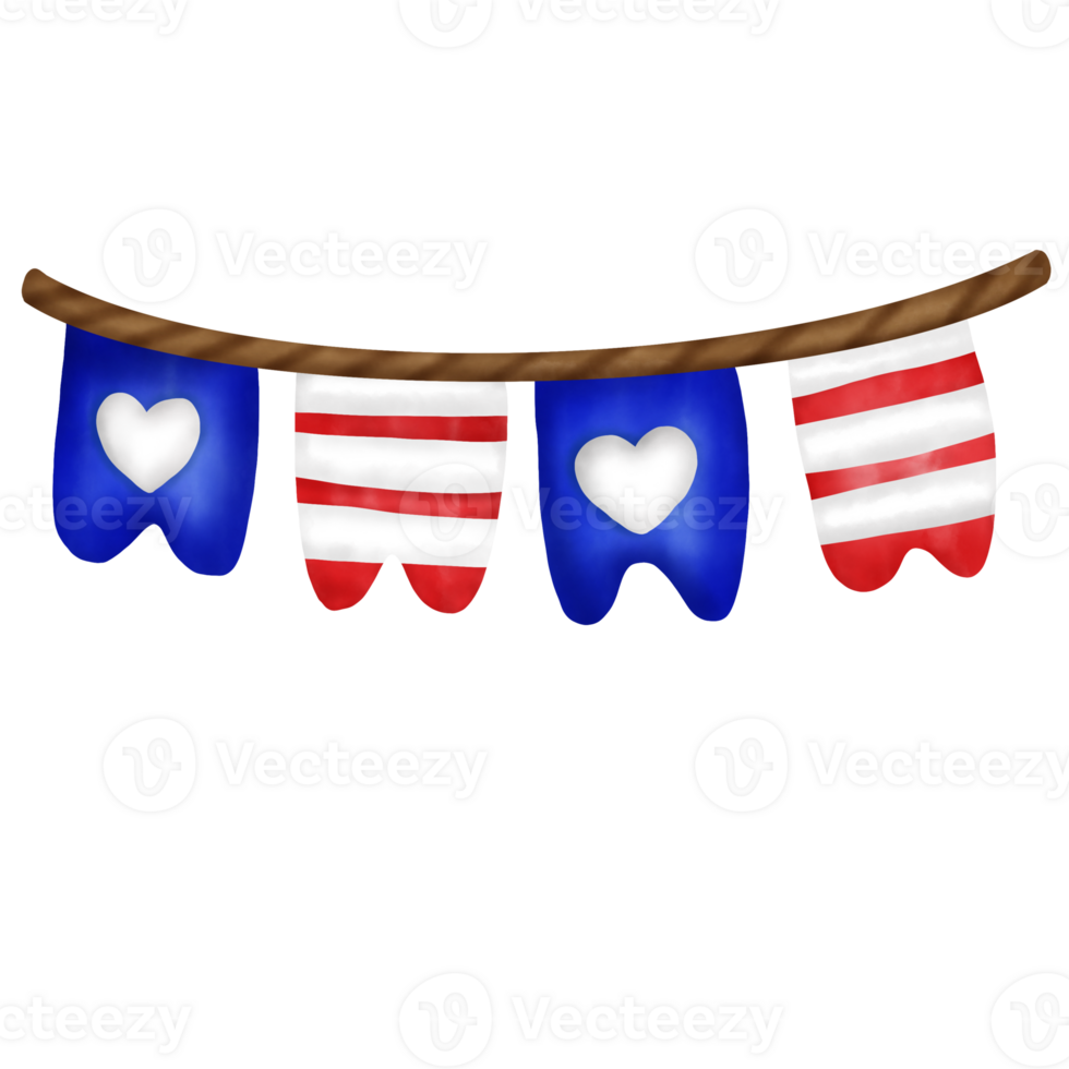 4th of july banner png