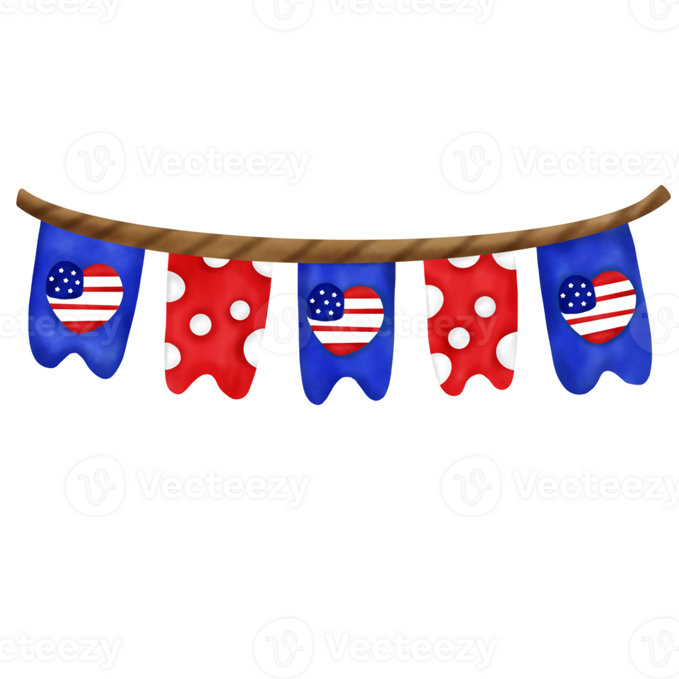 4th of July banners png