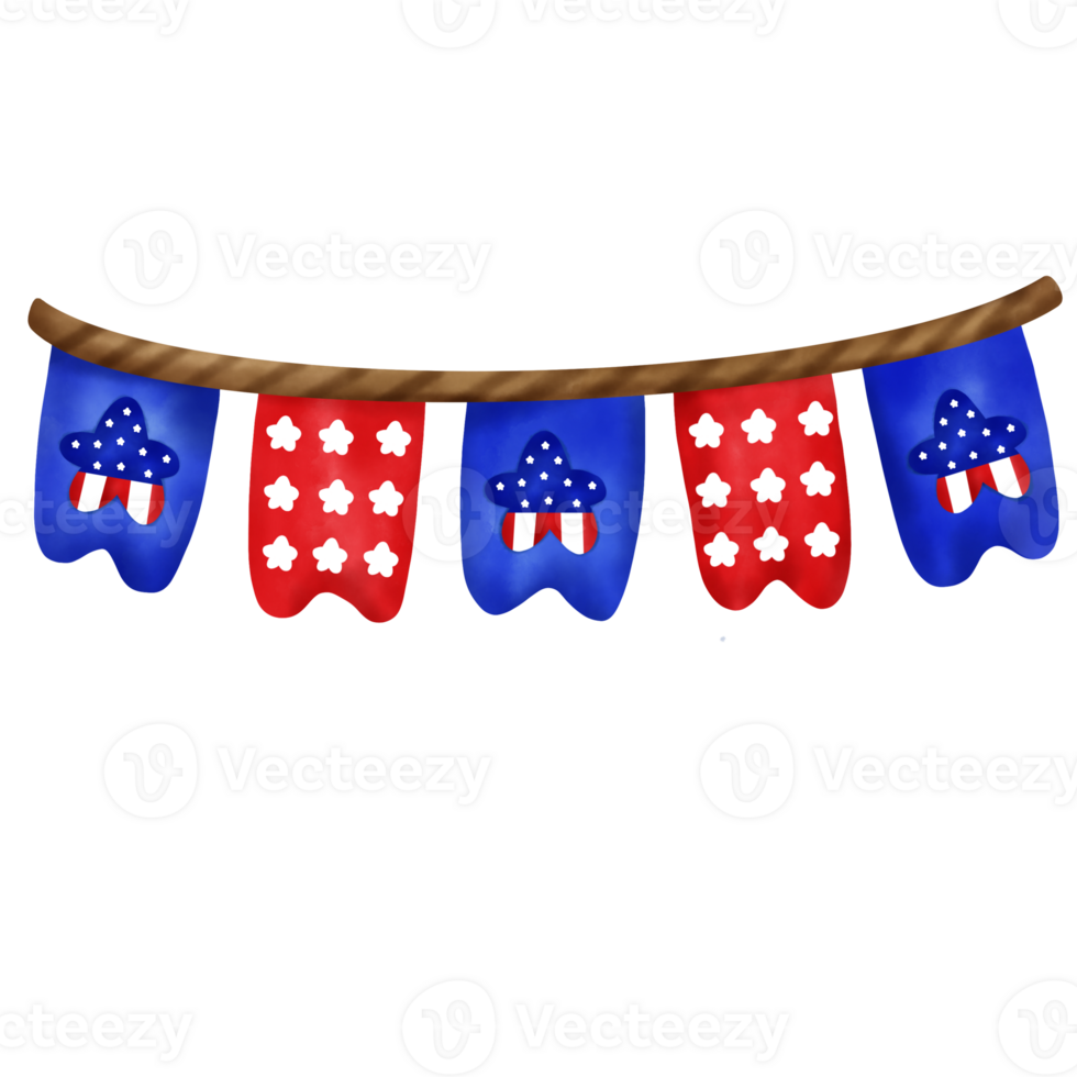 fourth of july balcony banners