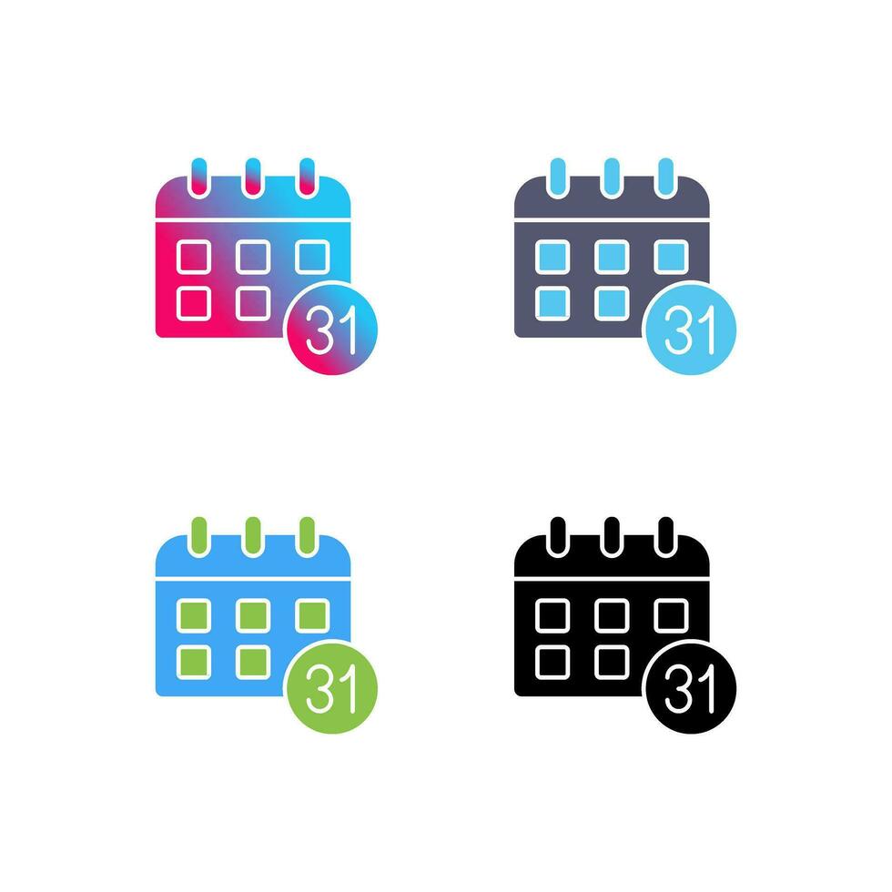 icono de vector de calendario