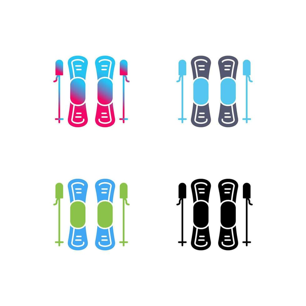 Ski Vector Icon