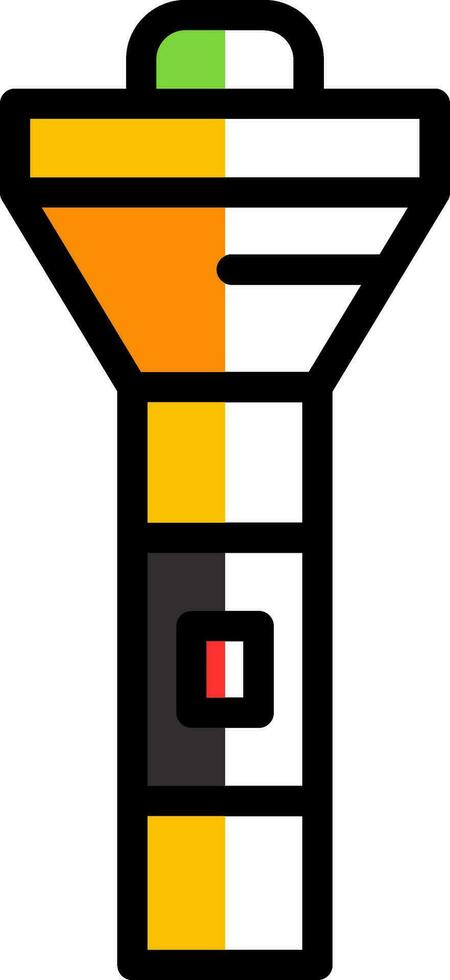 Flashlight Vector Icon Design