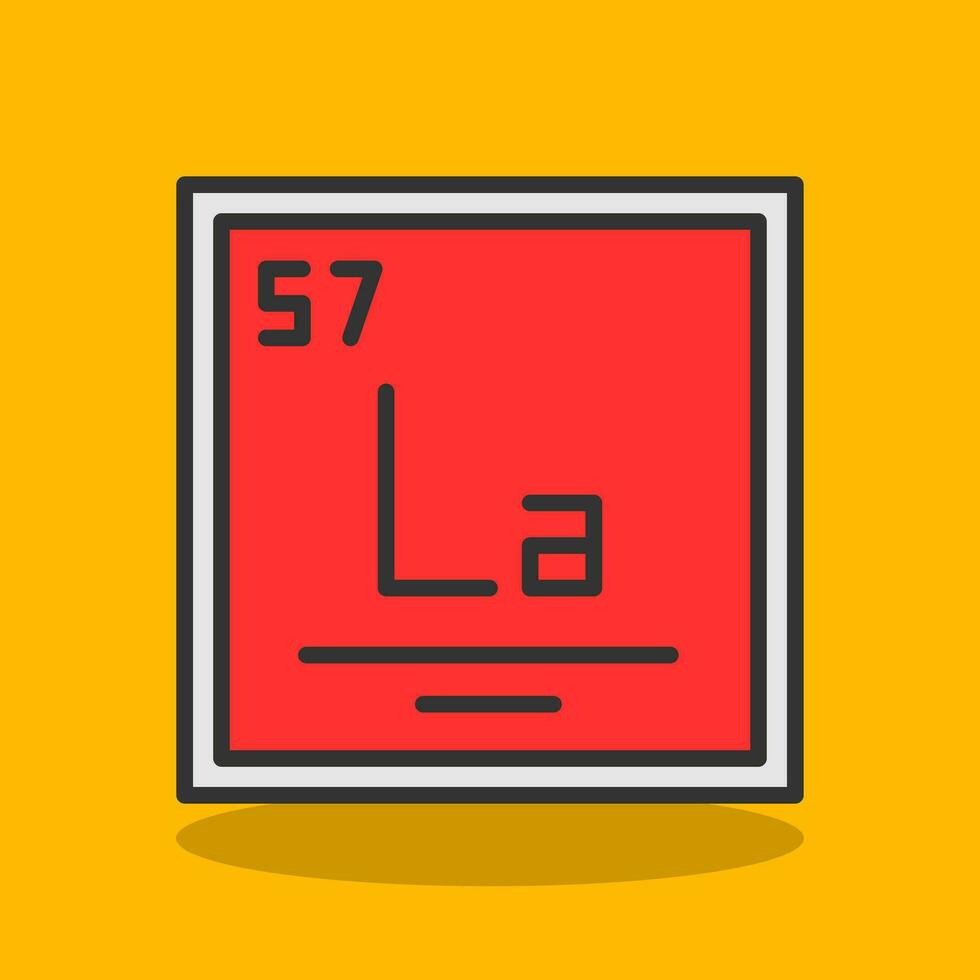 Lanthanum Vector Icon Design