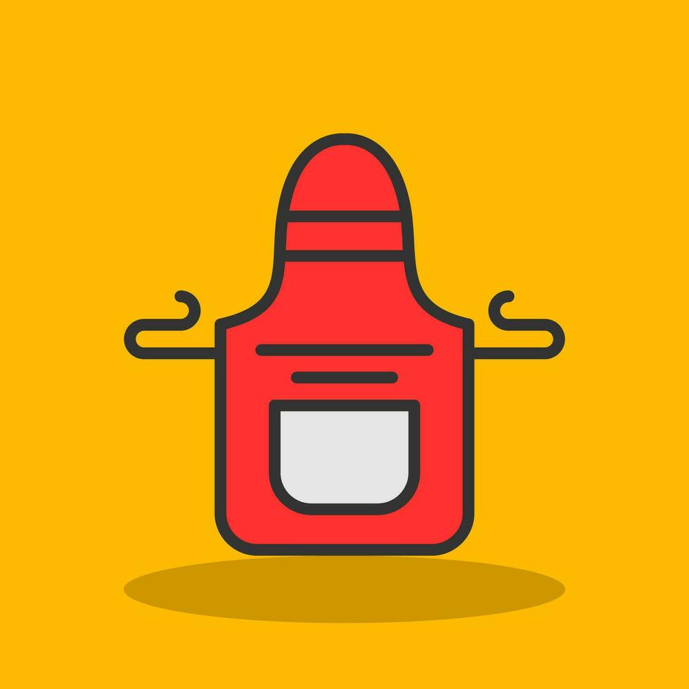 Apron Vector Icon Design