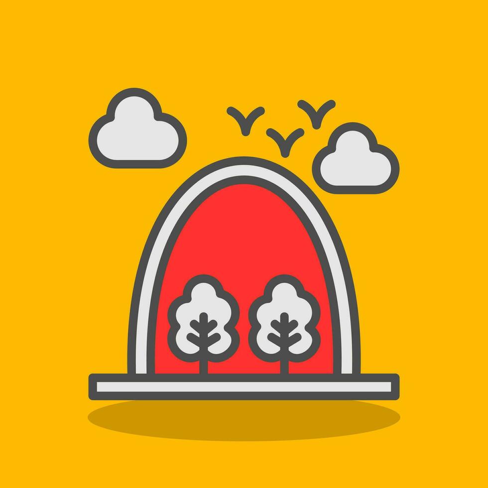 Mount rushmore Vector Icon Design