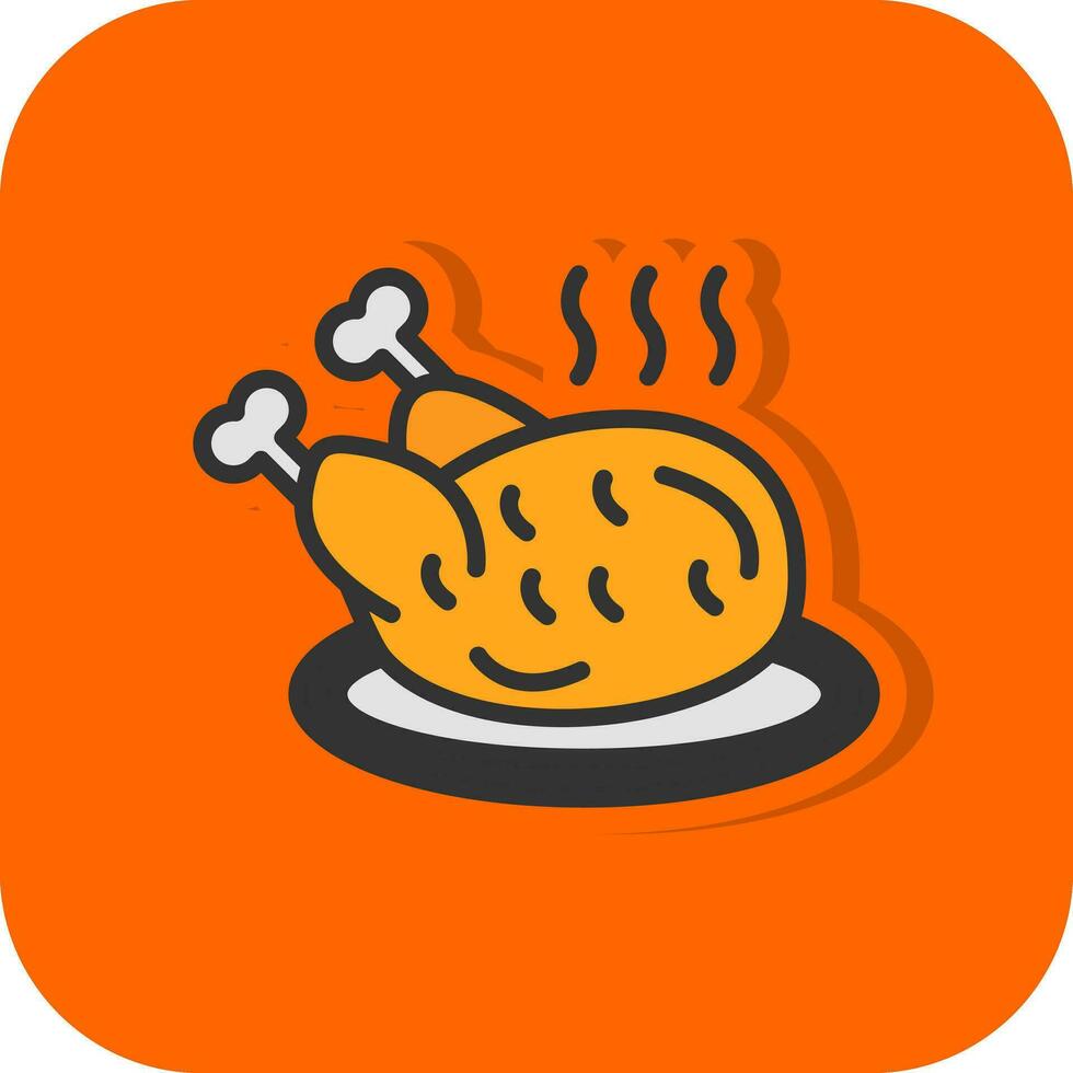 Chicken Vector Icon Design