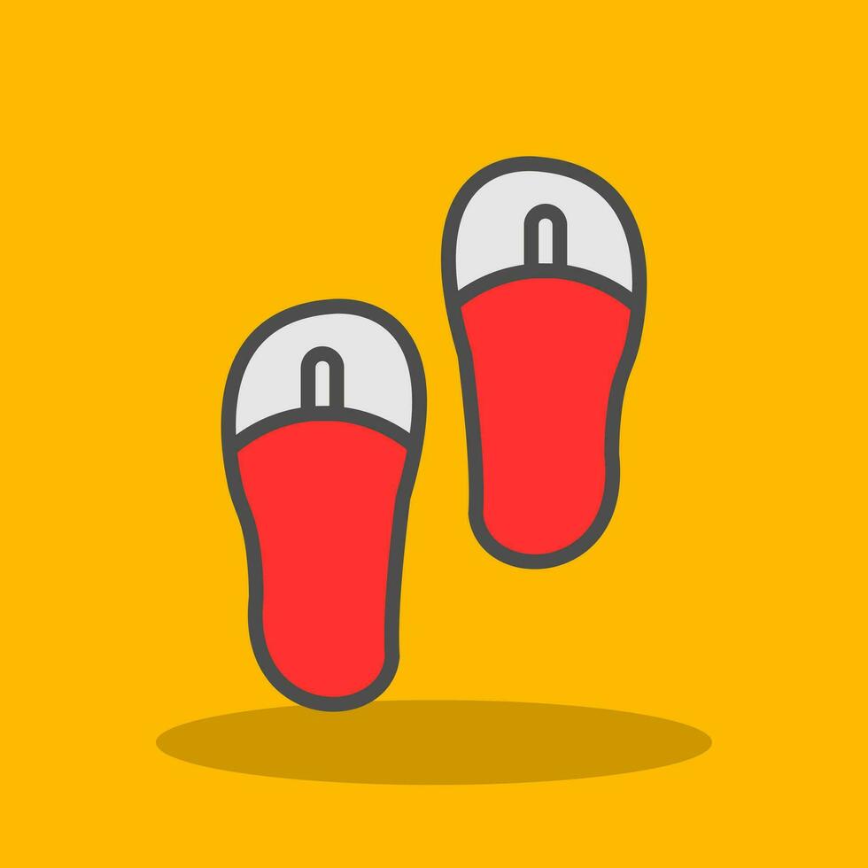 Flip flops Vector Icon Design