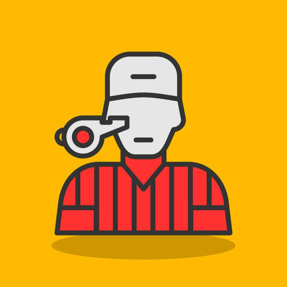 Referee Vector Icon Design