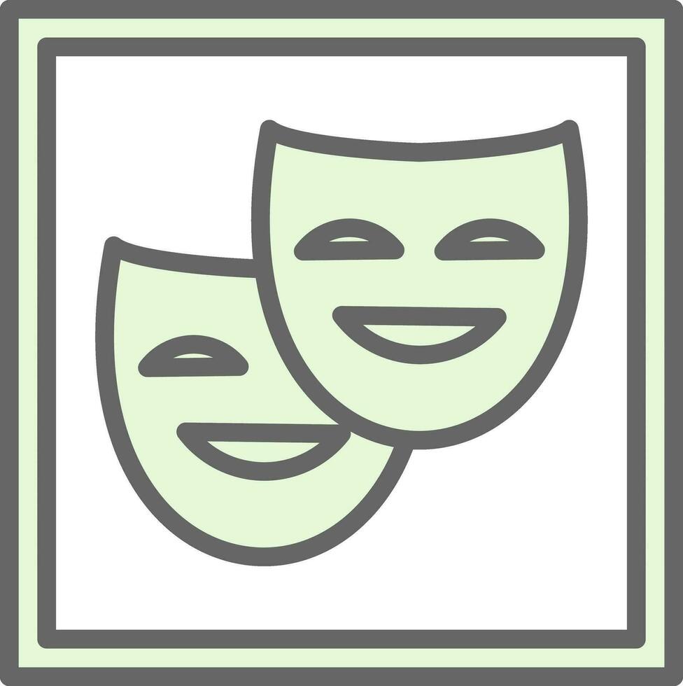 diseño de icono de vector de teatro