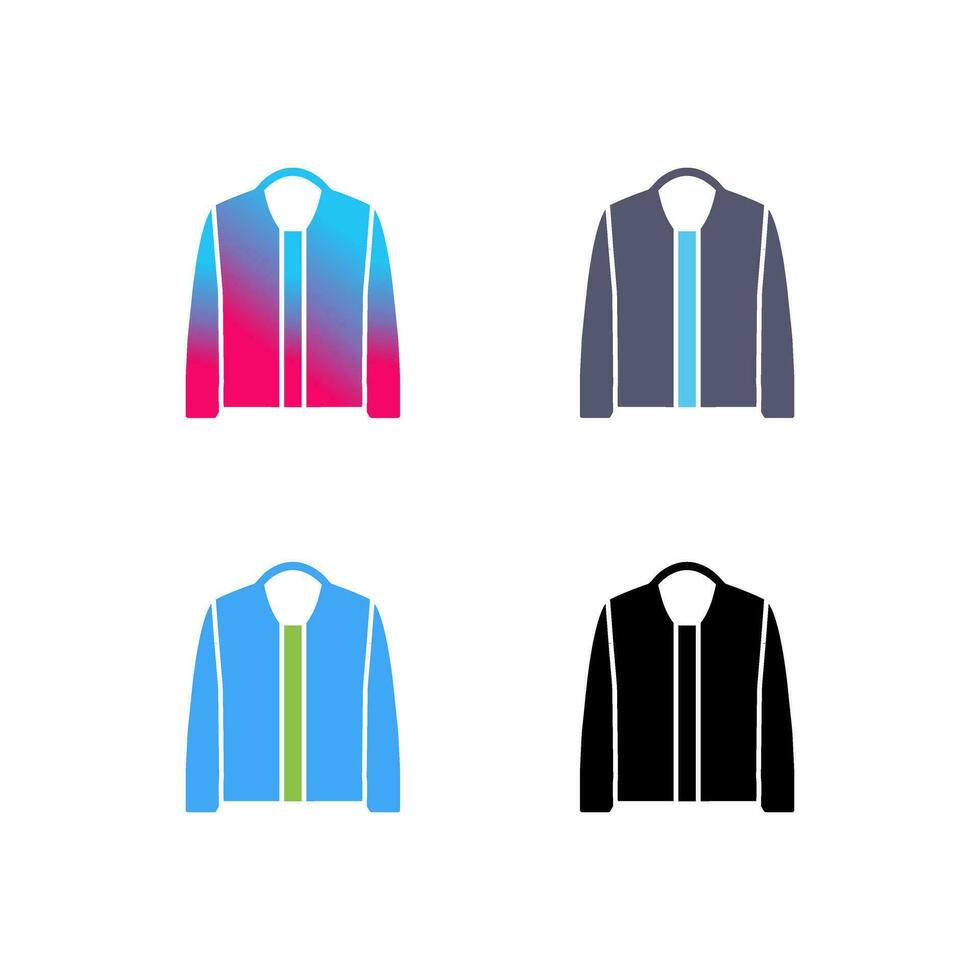 icono de vector de chaqueta