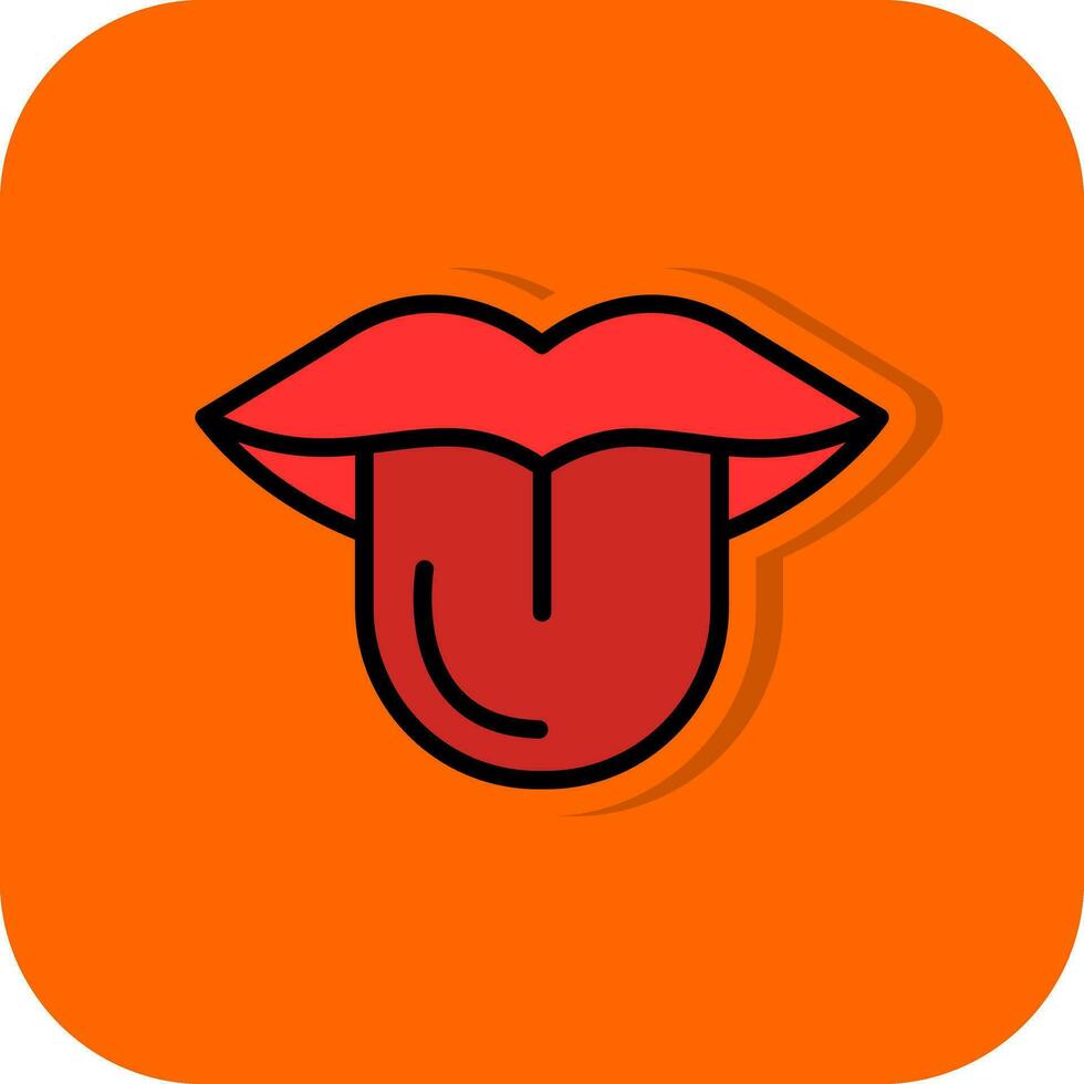Tongue Vector Icon Design