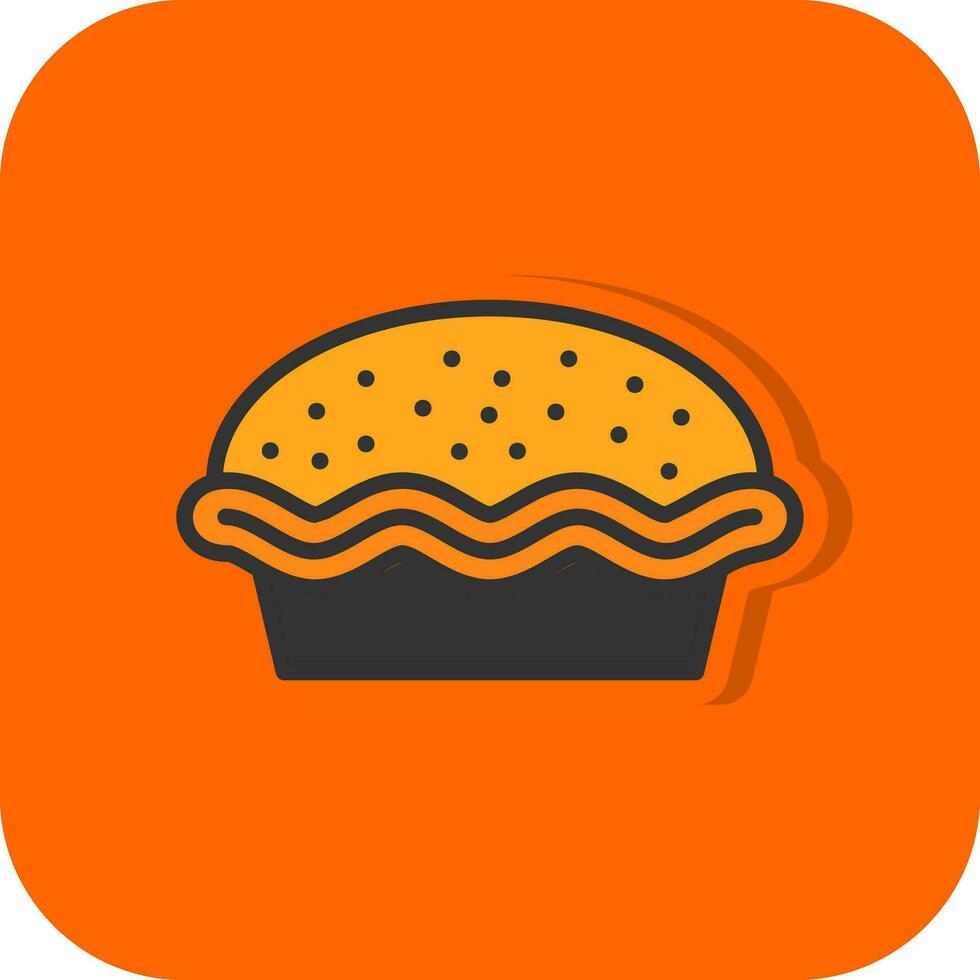 Pie Vector Icon Design