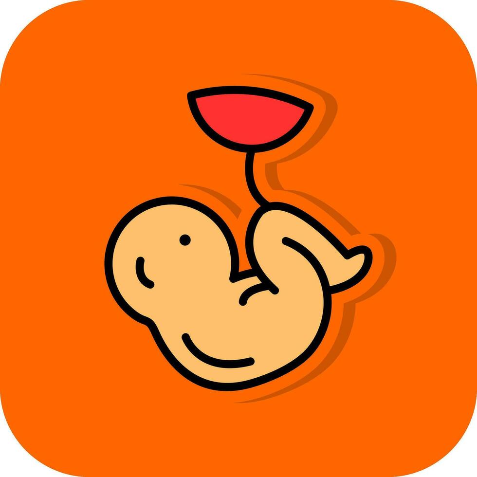 Fetus Vector Icon Design