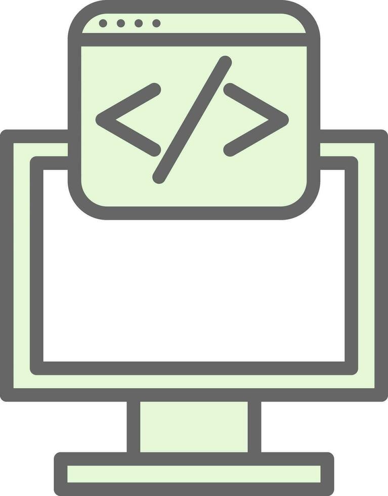 diseño de icono de vector de programación web