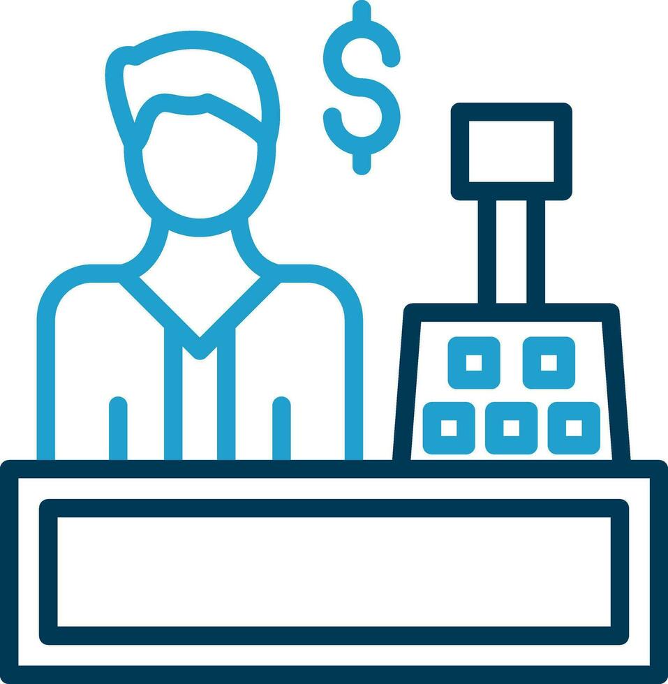 Cashier Vector Icon Design