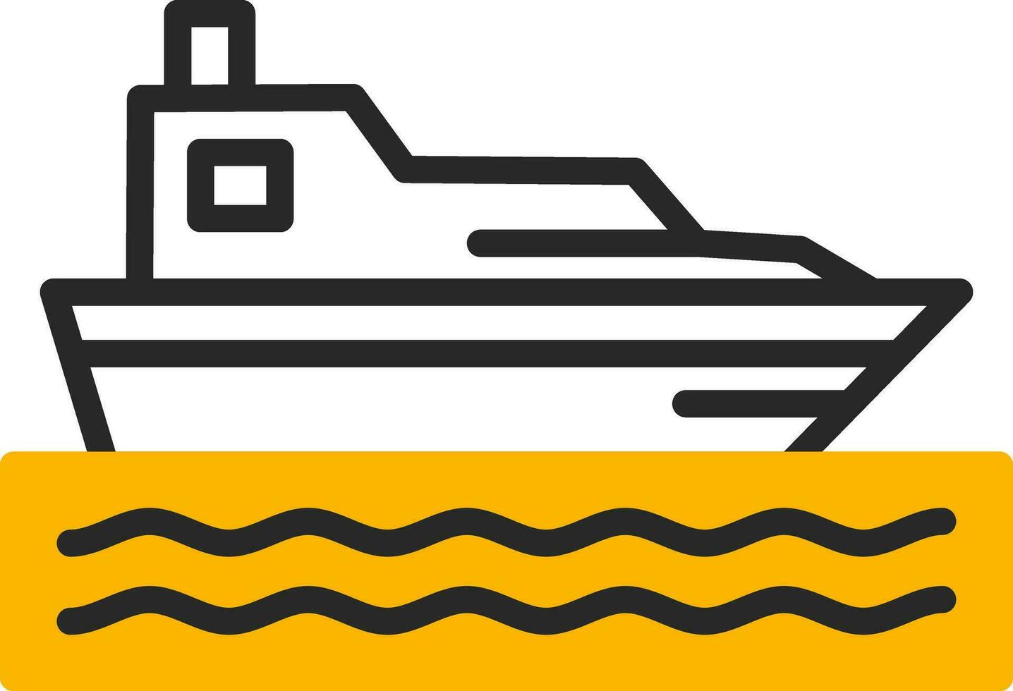 diseño de icono de vector de barco