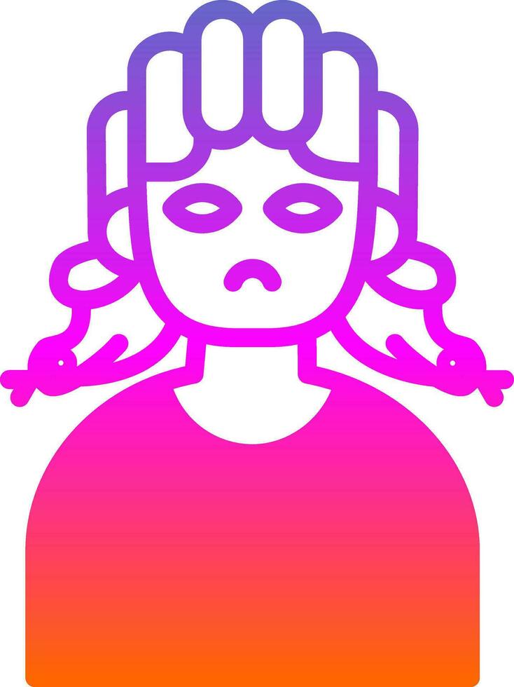 Medusa Vector Icon Design