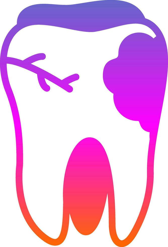 caries vector icono diseño