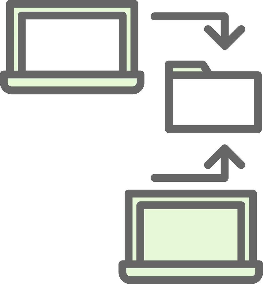 Data sharing Vector Icon Design