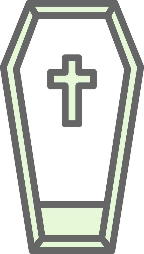 Coffin Vector Icon Design