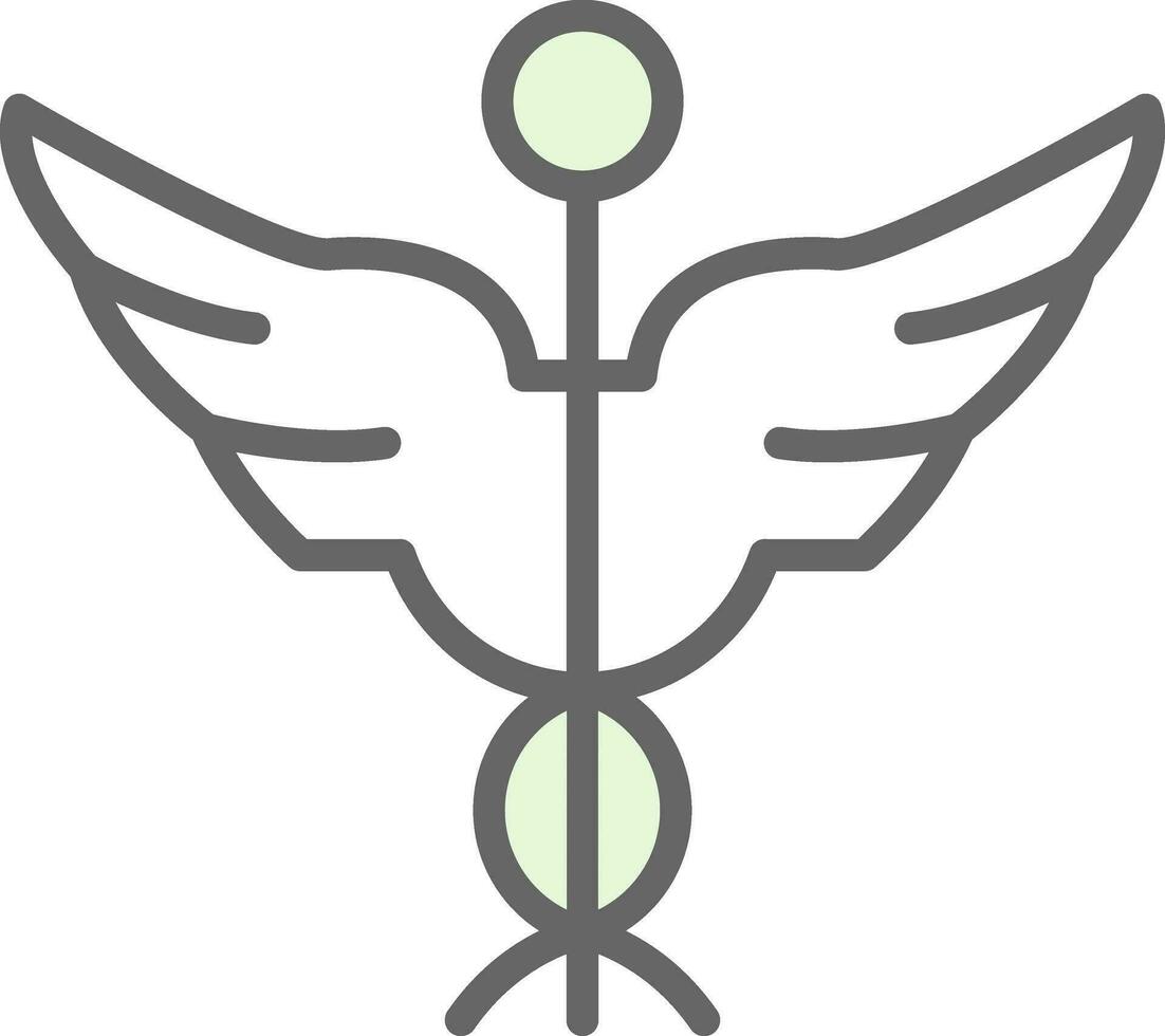 Caduceus Vector Icon Design