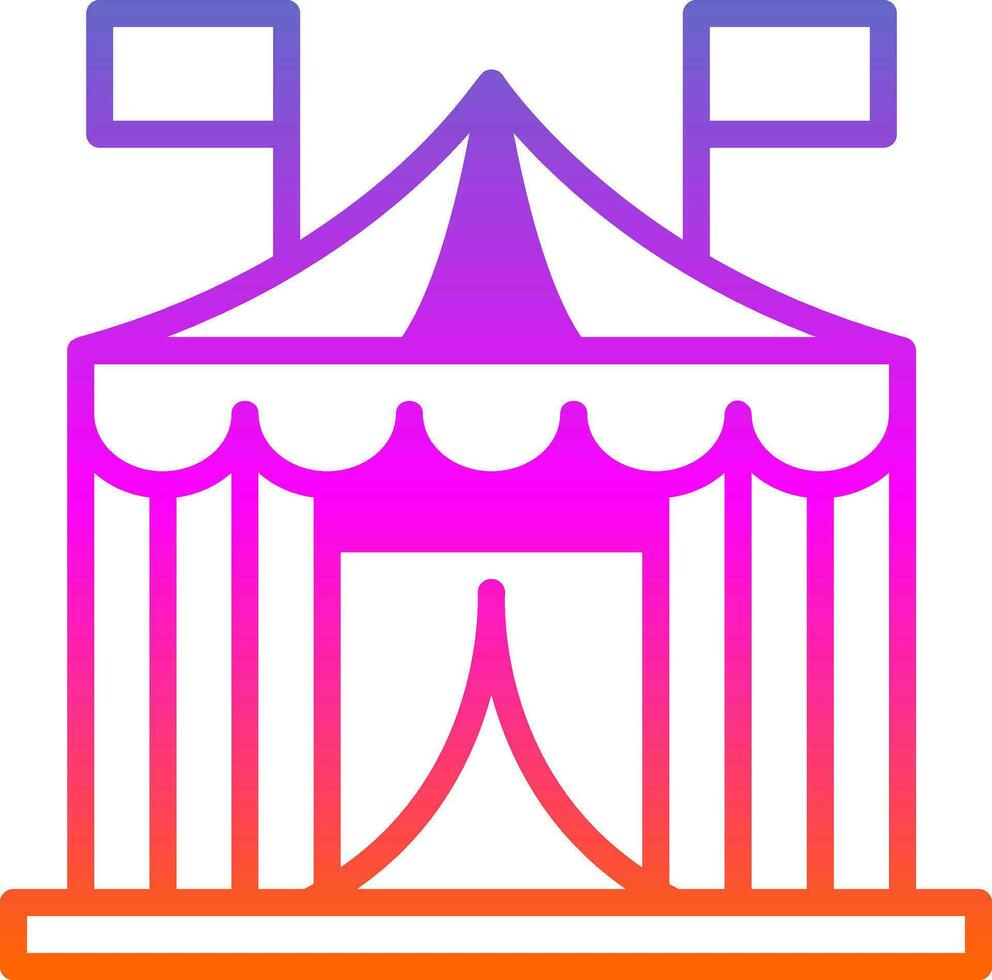 diseño de icono de vector de carpa de circo