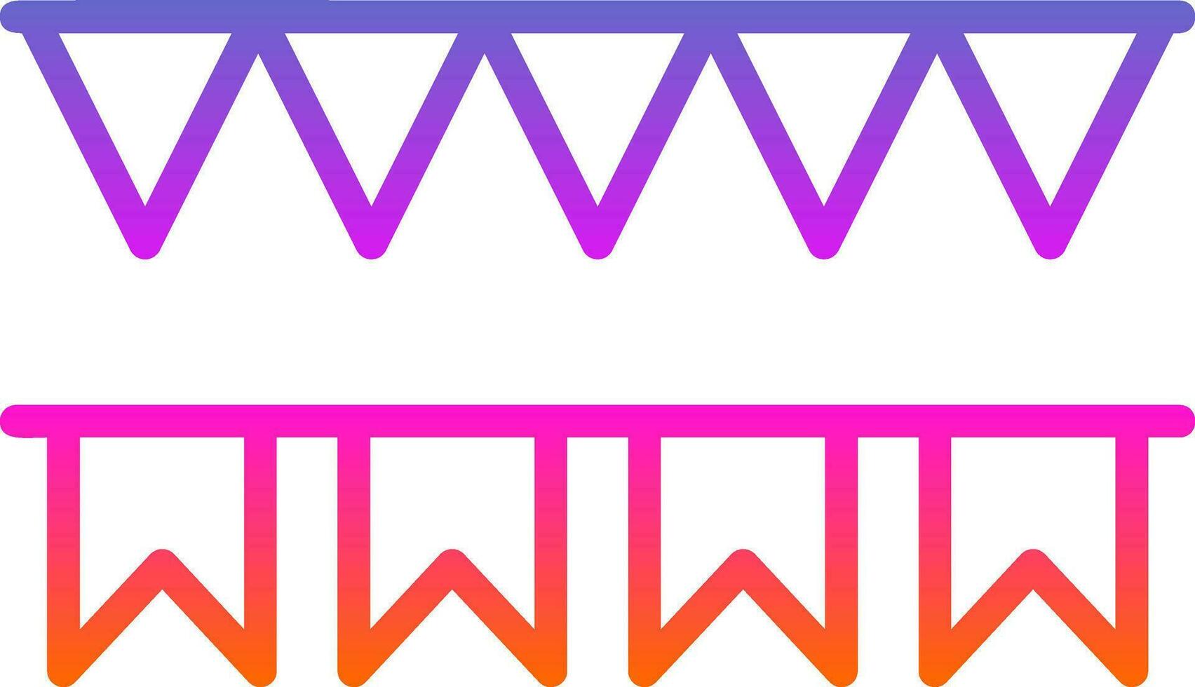 Decorative flag Vector Icon Design