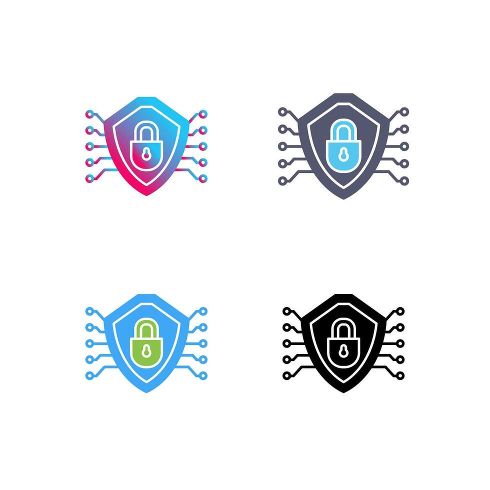 Cyber Security Vector Icon