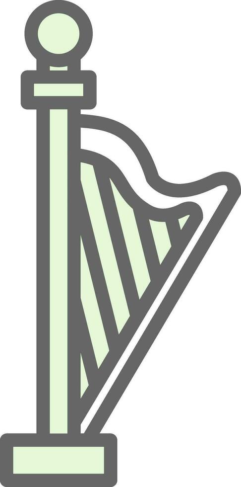 Harp Vector Icon Design