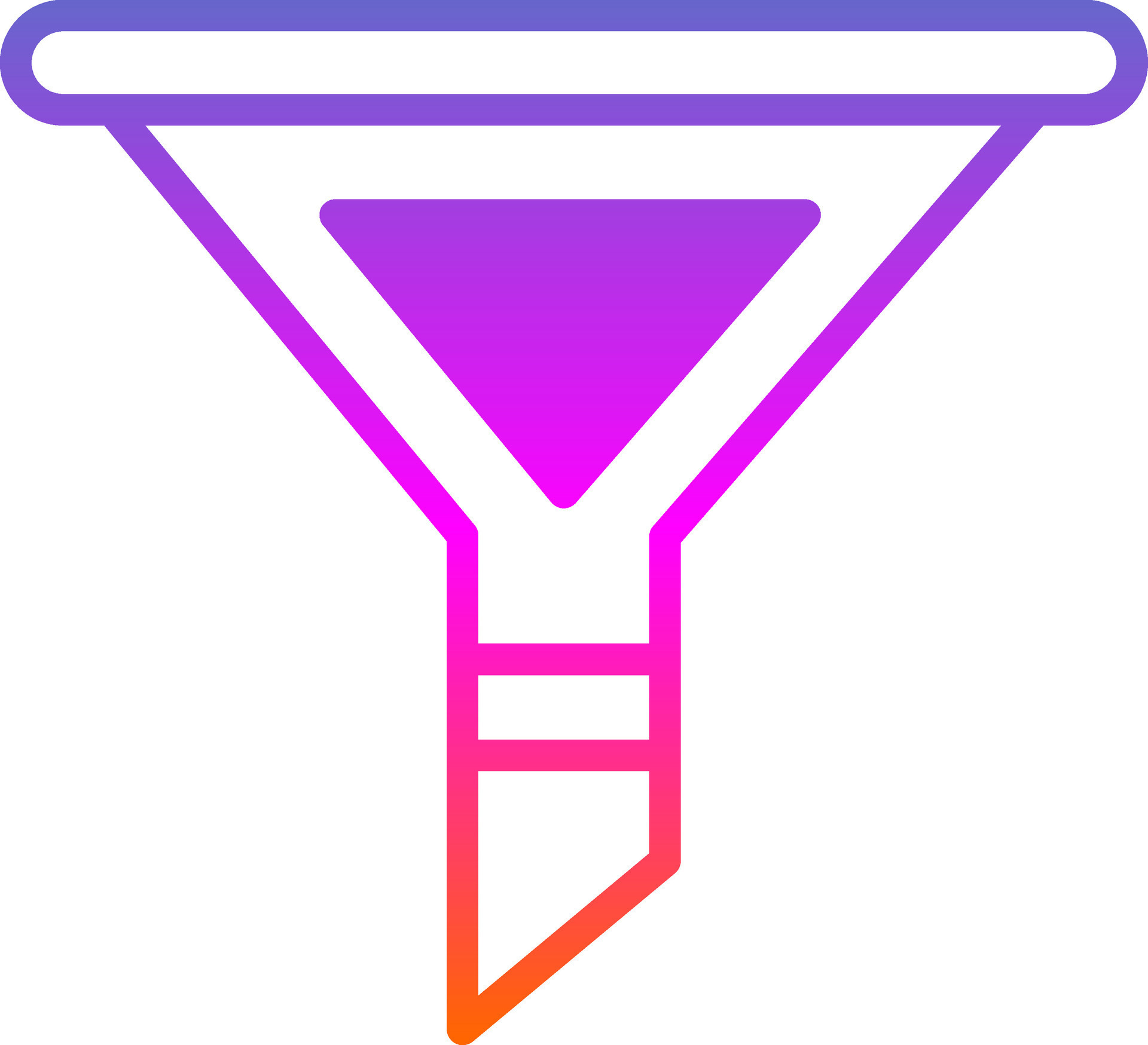 Funnel Vector Icon Design 25216161 Vector Art at Vecteezy